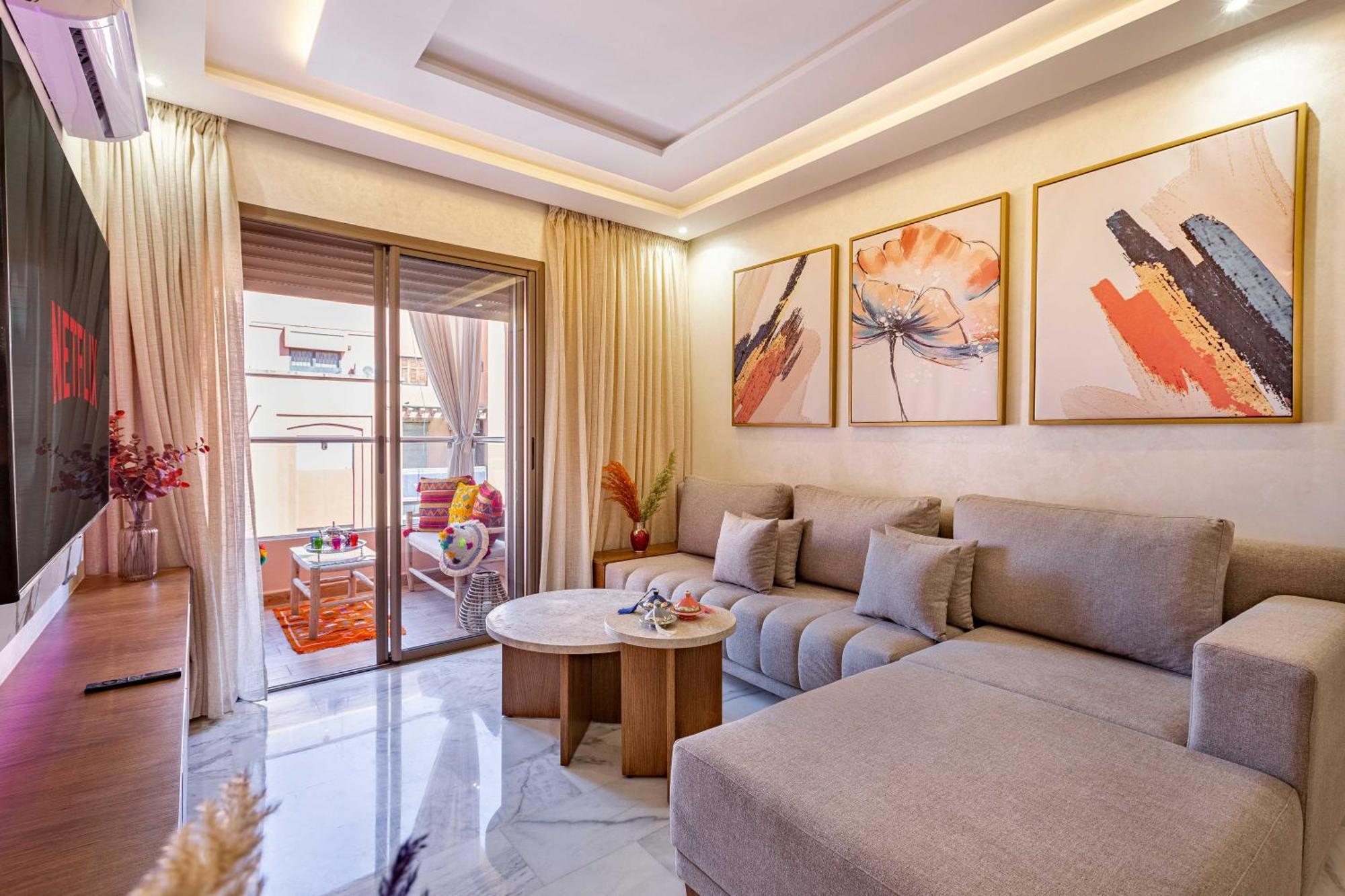 Magnifique Appartement Unique Et Central! Marrakesch Exterior foto